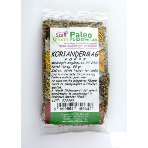 Vásároljon Szafi reform termékcsalád paleo koriandermag egész 50g terméket - 304 Ft-ért