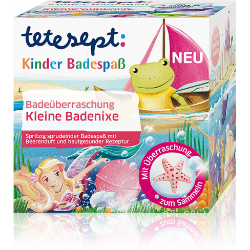 Vásároljon Tetesept fürdőlabda meglepetéssel kis hableány 140 g terméket - 1.344 Ft-ért