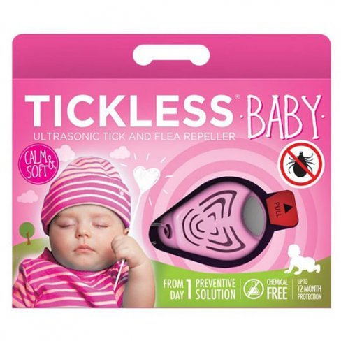 Vásároljon Tickless baby pink ultrahangos kullancsriasztó babák számára 1 db terméket - 7.072 Ft-ért
