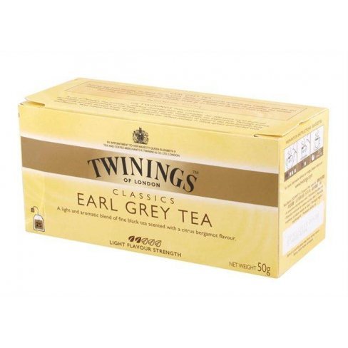 Vásároljon Twinings earl grey fekete tea 25x2g 50g terméket - 1.303 Ft-ért