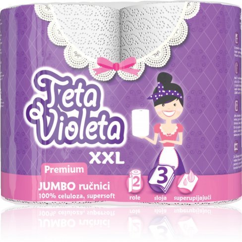Vásároljon Violeta háztartási törlő 3 rét. 1 tek. prémium jumbo xxl terméket - 461 Ft-ért