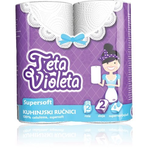 Vásároljon Violeta háztartási törlő super soft 2 rét. 2 tek. terméket - 277 Ft-ért